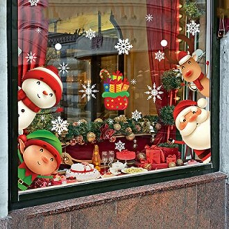 XIMISHOP Christmas Snowflake Window Clings