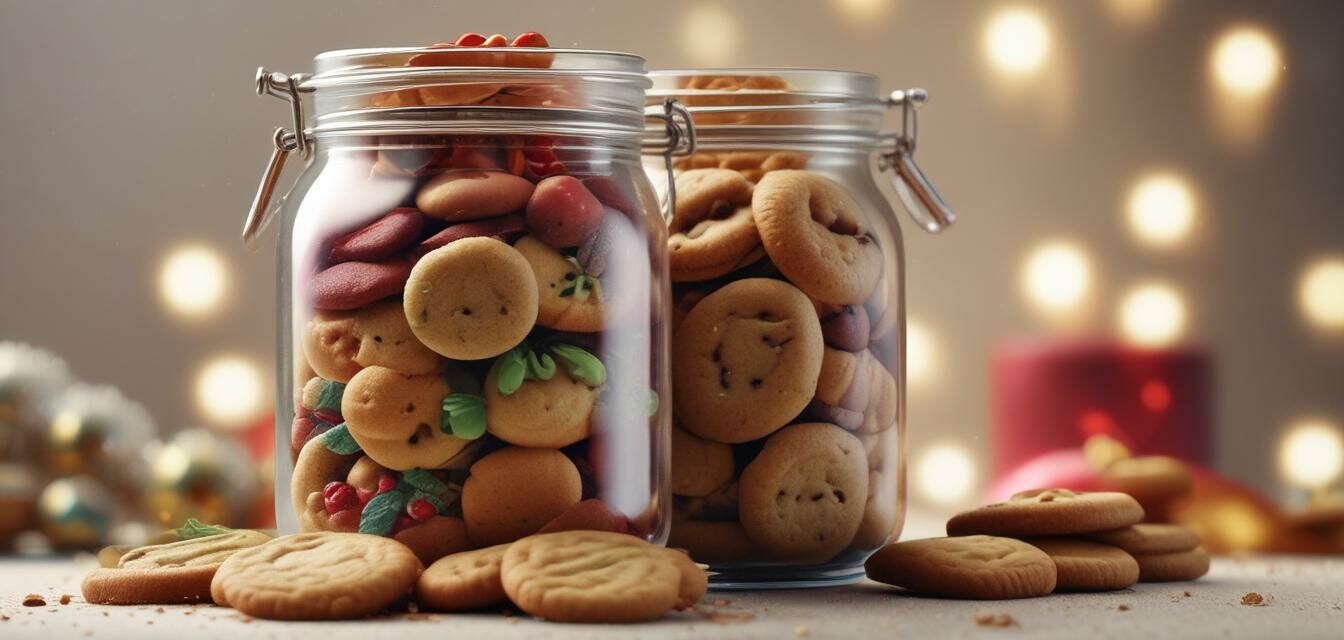 Decorated jar of cookie mix