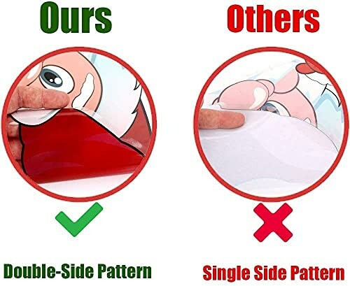 Comparison of double-side and single-side pattern blankets