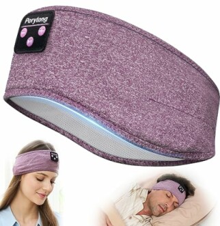 Wireless Bluetooth sleep headband with built-in speakers.